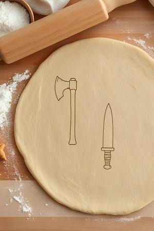Axe And Knife Cookie Cutter, Biscuit Cutter