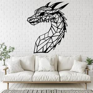 Low Poly Dragon Head 2D Wall Art/Window Art - Digital STL & SVG File for 3D Printing or Laser Cuttin