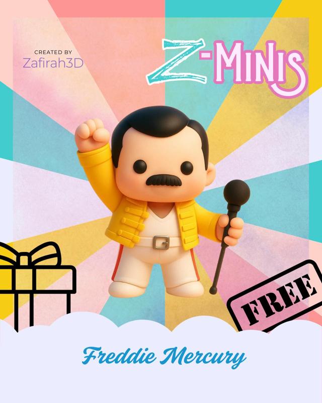 Z-MINIS FREDDIE MERCURY FOR FREE