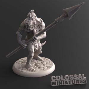 Lizardfolk Male Spear Two Handed B