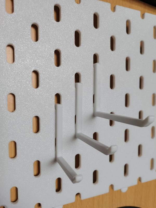 IKEA Skadis hook 40/50/60mm IKEA Pegboard Hook Straight Hook 40/50/60mm