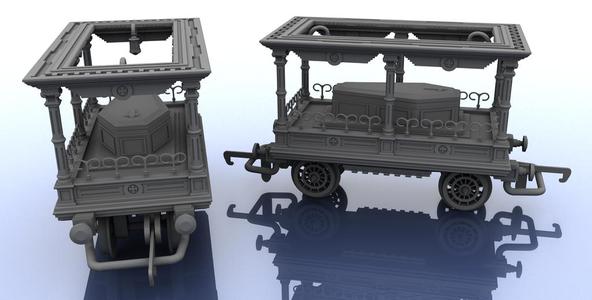 OO Scale Train - Funeral Carriage