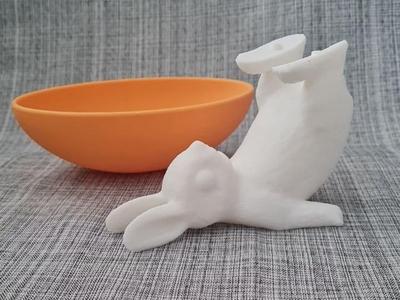 Easter Bunny with Removable Bowl
