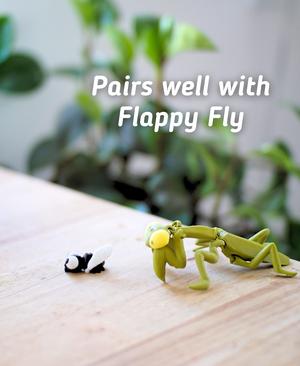 Mighty Mantis Articulated Fidget Praying Mantis - Keychain - Ludo 3D Printed Flexi