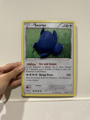 Oversized Snorlax Pokemon Card - Hueforge Hybrid