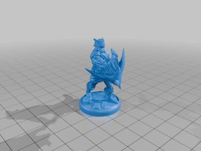 Tailed Dragonborn Barbarian weilding Usurper's Thunder