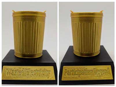 Last Place Trophy for Tournaments & Fantasy League