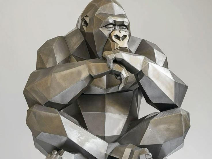 lowpoly Thinking Ape