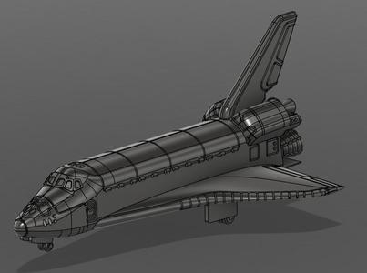 American Space Shuttle - 1:177 Scale