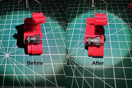 Voron Stealthburner CW2 Closed Guilder Arm BMG Idler Pin Holes