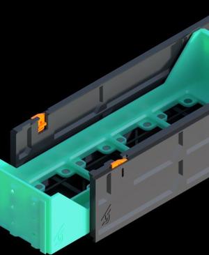 240-1W-1H Decor Gridfinity Drawer