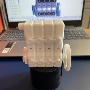 Working Inline 4 compressed air engine