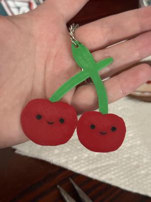 Cute Cherry Keychain