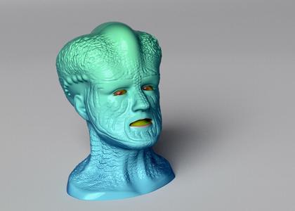 Alien Head Sculpt 3
