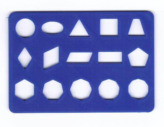 Einfache Zeichenschablone (115 x 80mm)
