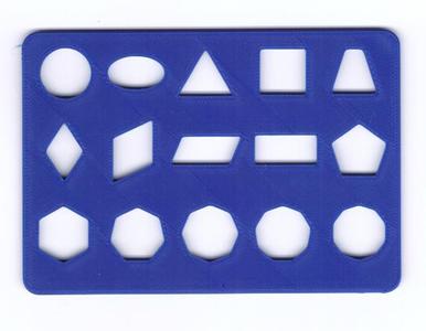 Einfache Zeichenschablone (115 x 80mm)
