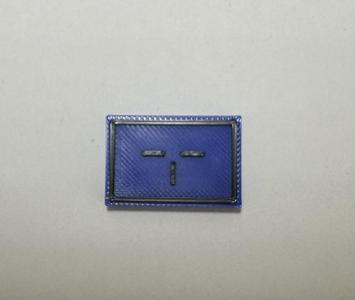 Militärisches Symbol Scharfschütze Blau (ohne Einheitsgröße)