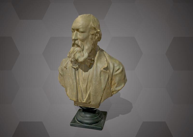 Bust of Ferdinand von Hochstetter (NHMW-AFW-DING-0004)