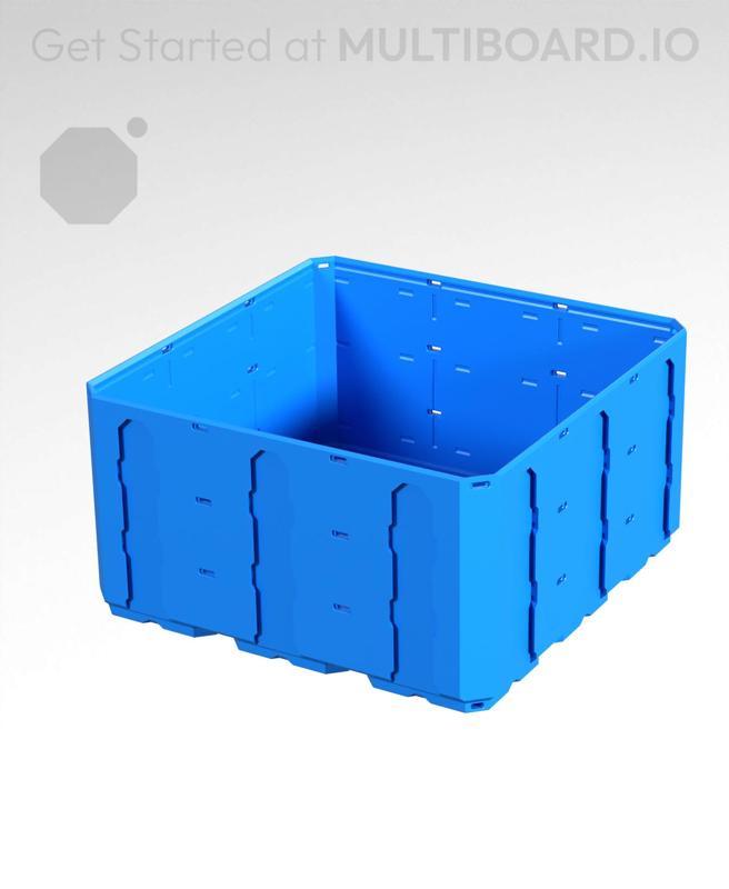 3x3x1.5 - Topped Multipoint Rail - Multibin Shell