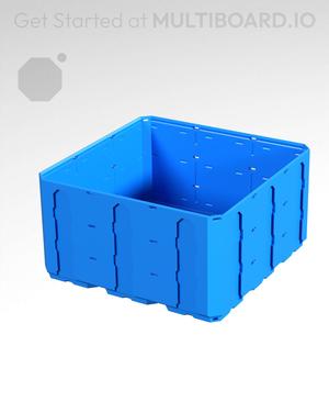 3x3x1.5 - Topped Multipoint Rail - Multibin Shell