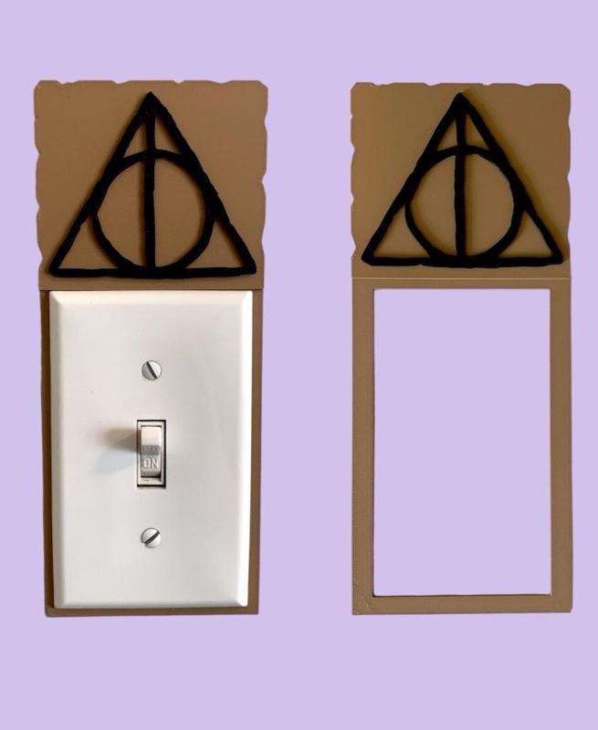 Deathly Hallows Light Switch Backer