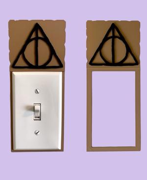 Deathly Hallows Light Switch Backer