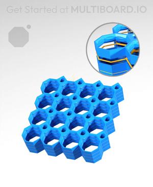4x4 Multiboard Core Tile - x4 Multi-Material Stack