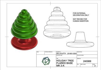 Ornament With Flared Base