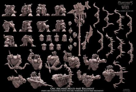 Orc Archers multi-part regiment