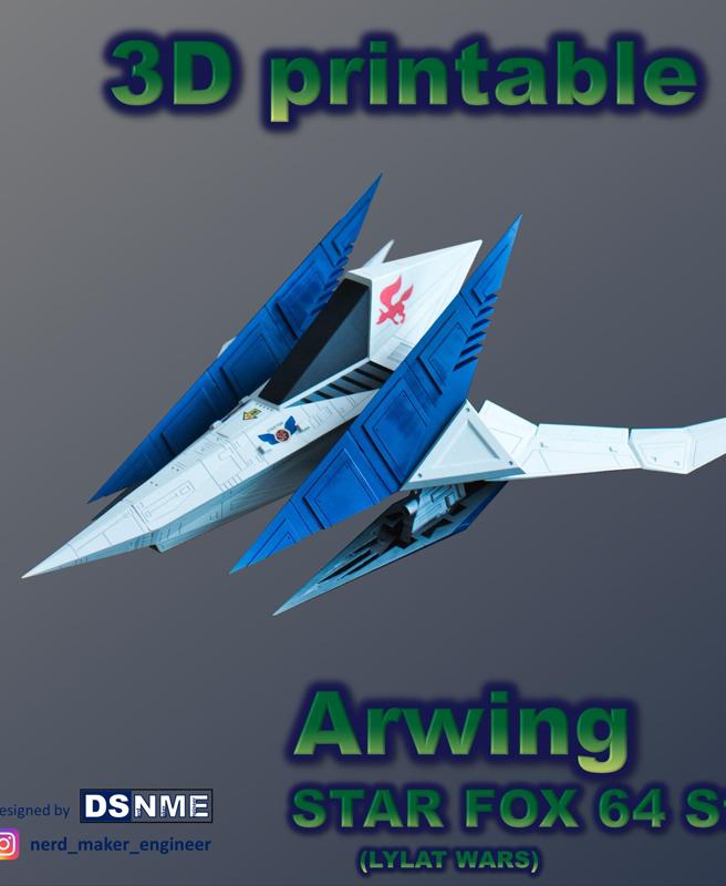 STAR FOX 64 Arwing (Lylat Wars)