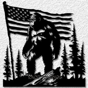 funny bigfoot wall art sasquatch wall decor yeti decoration