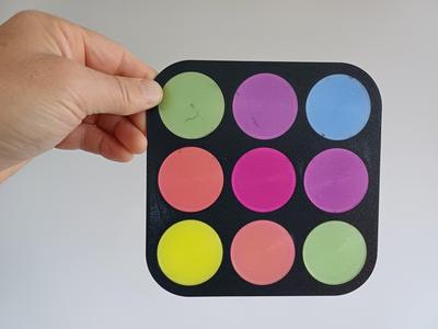 Transparant CMY Combinations Framed