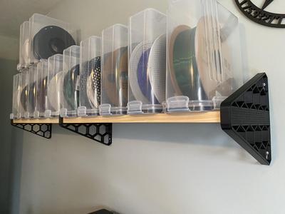 End Cap Honeycomb Shelf Brackets for Filiment containters