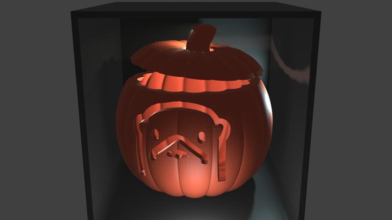 Otter Jack-O'-Lantern