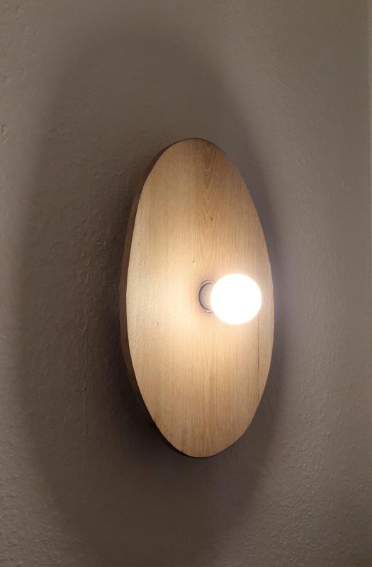 Upcycling - Wooden wall lamp