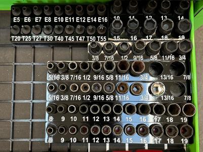 Metric Short sockets (1x7x5).3mf