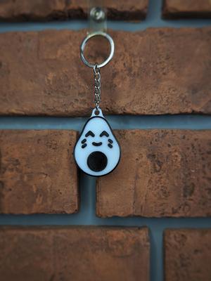Adorable avocado keychain