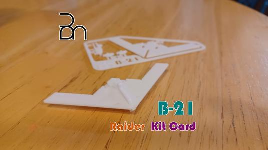 Northrop Grumman B-21 Raider Aircraft Kit Card
