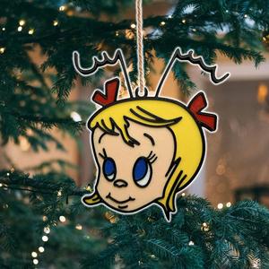 Cindy Lou Who Christmas Ornament (6 color)
