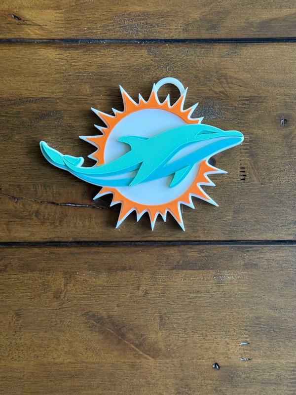  Miami Dolphins Oversized Necklace, Pendant
