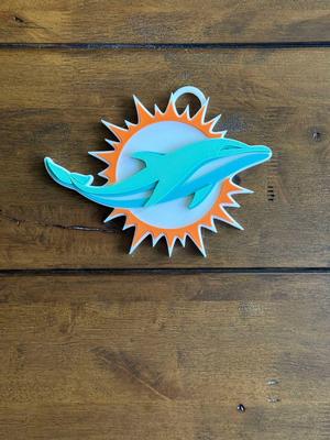  Miami Dolphins Oversized Necklace, Pendant