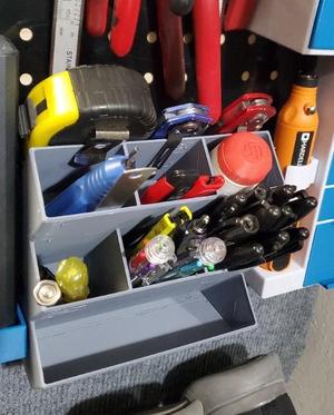 Wall mounted storage bins