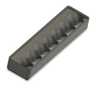 Gridfinity Socket Holder (7 slots for 1/2" Socket)