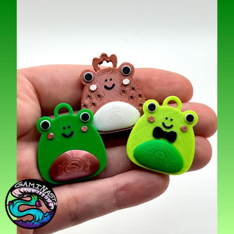 Frog Squishmallow Pendant Set