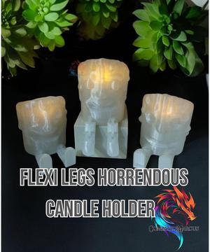 Flexi legs horrendous candle holder set of 3 / no supports / 3mf included