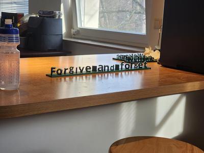 forgive and forget / eat shit and die