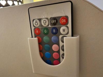 Simple Wall LED Remote Holder