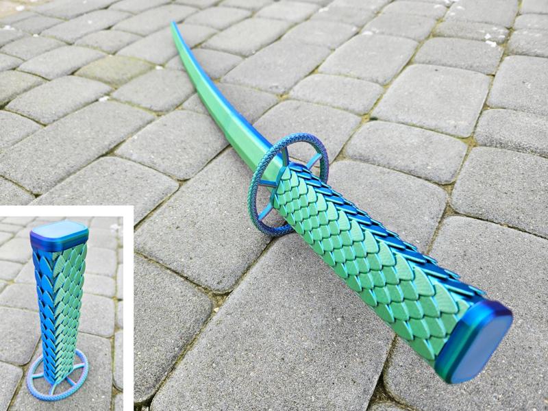 Dragonite Katana (Print-in-Place)