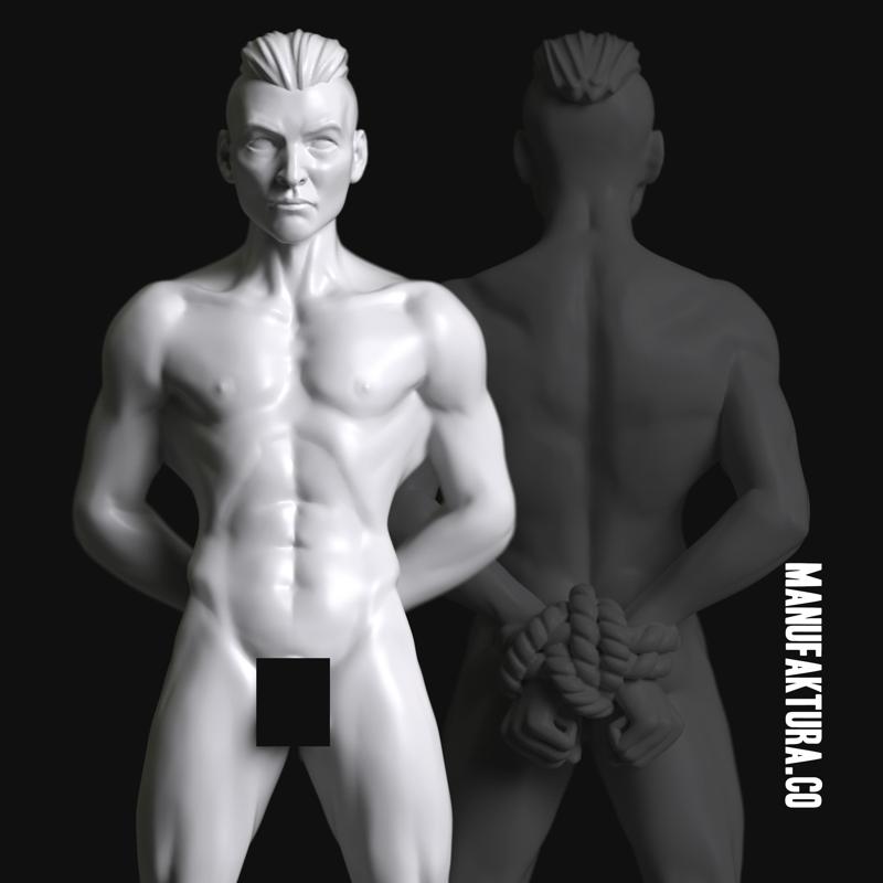 Sub Series 32 – Naked & Bound Male Prisoner Slave
