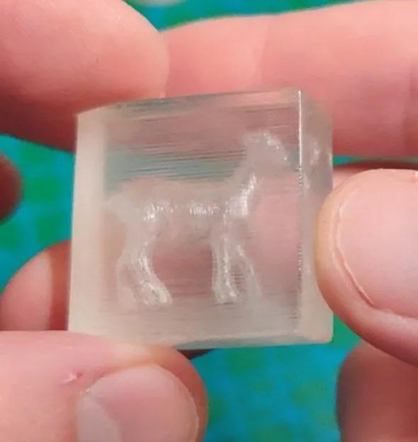 How to print “holograms” inside “glass”